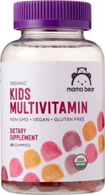Kẹo dẻo cho bé Mama Bear Organic Kids Multivitamin, 60 Gummies