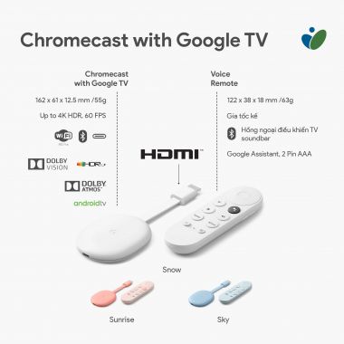 Google Chromecast TV Phiên Bản 4K 