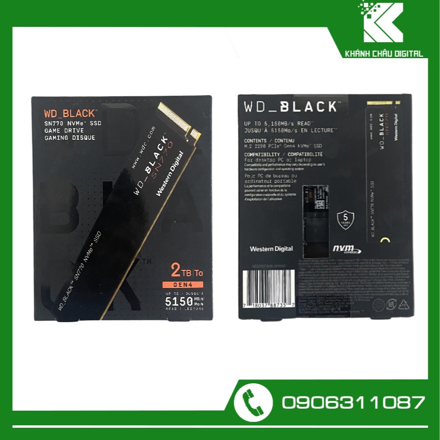 Ổ Cứng SSD NVMe WD BLACK SN770 2TB