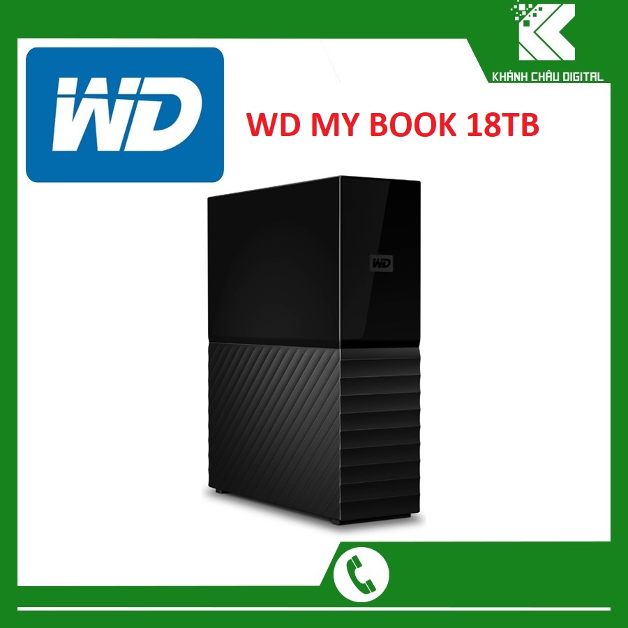 Ổ Cứng Di Động HDD WD My Book 18TB 3.5 inch USB 3.0 >>